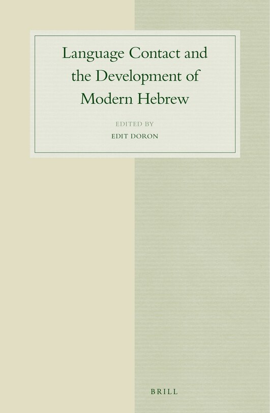 Couverture_Language Contact and the Development of Modern Hebrew