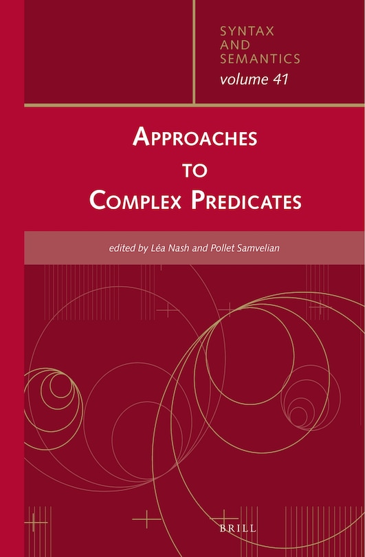 Front cover_Approaches to Complex Predicates