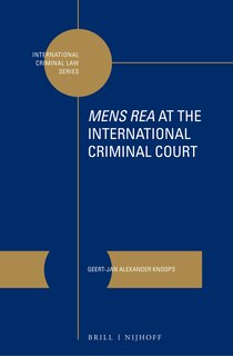 Couverture_Mens Rea at the International Criminal Court