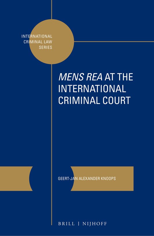 Couverture_Mens Rea at the International Criminal Court
