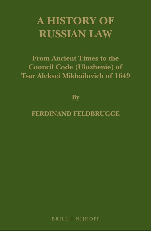 Couverture_A History of Russian Law