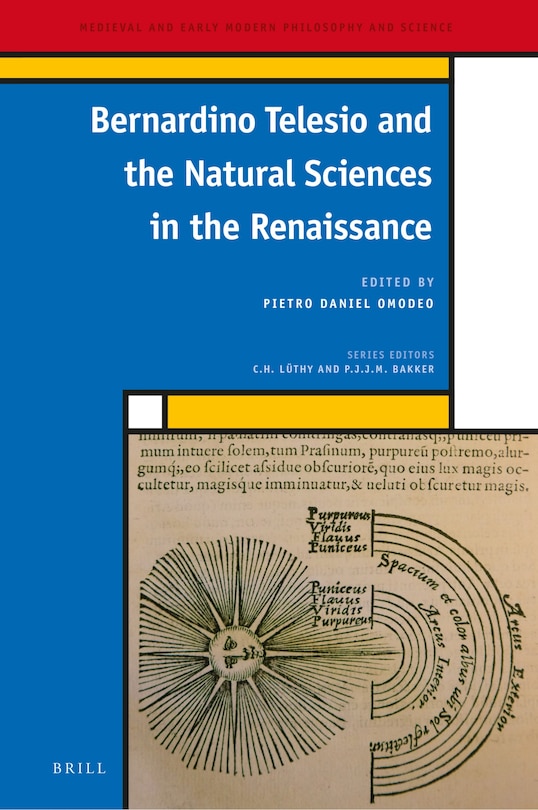 Couverture_Bernardino Telesio and the Natural Sciences in the Renaissance
