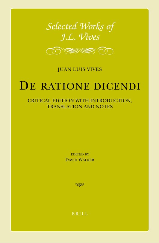 Couverture_J.L. Vives: De ratione dicendi