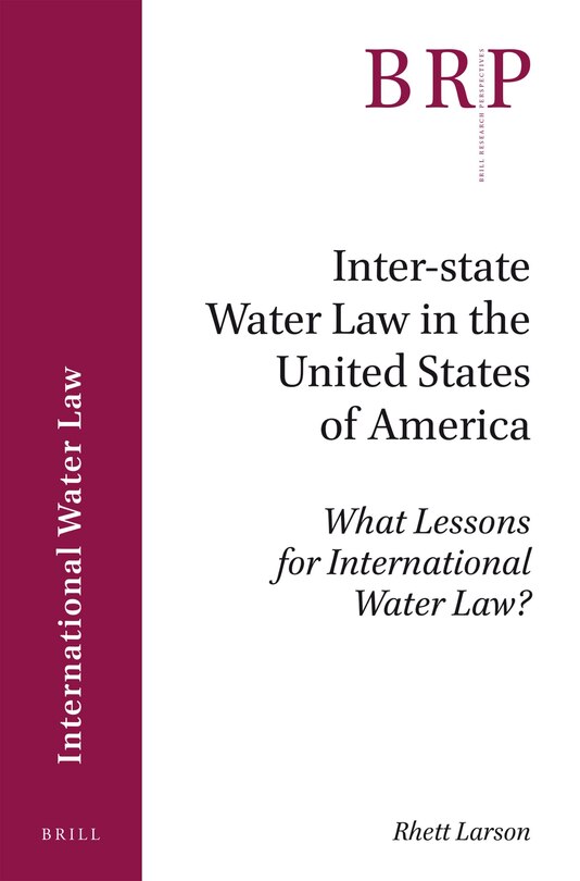 Front cover_Inter-state Water Law in the United States of America