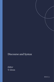 Front cover_Discourse and Syntax