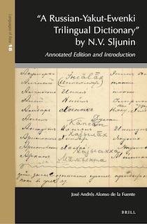 Couverture_A Russian-Yakut-Ewenki Trilingual Dictionary by N.V. Sljunin