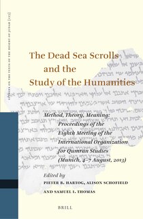 Front cover_The Dead Sea Scrolls and the Study of the Humanities