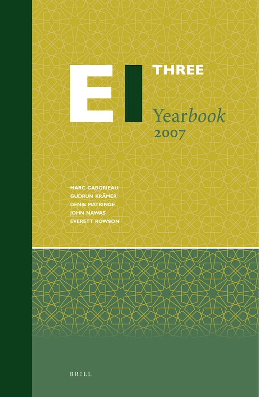 Couverture_Encyclopaedia of Islam Three Yearbook 2007