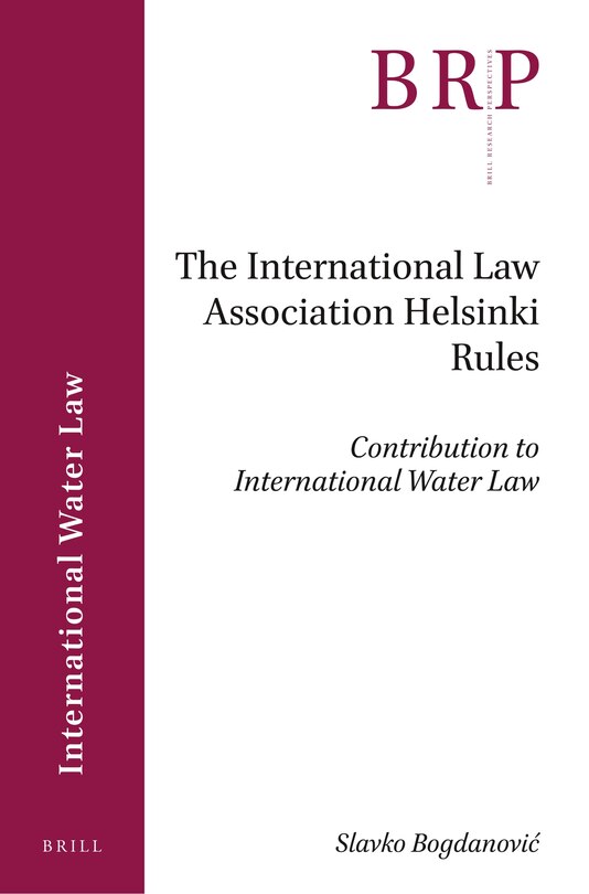 Front cover_The International Law Association Helsinki Rules