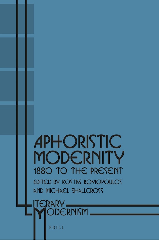 Front cover_Aphoristic Modernity
