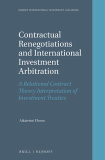 Front cover_Contractual Renegotiations and International Investment Arbitration