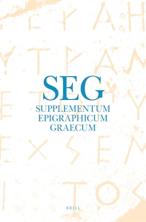 Front cover_Supplementum Epigraphicum Graecum, Volume LXV (2015)