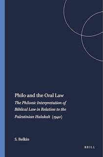 Front cover_Philo and the Oral Law