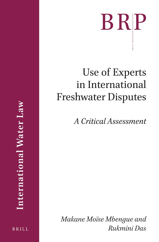 Front cover_Use of Experts in International Freshwater Disputes