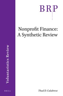 Front cover_Nonprofit Finance: A Synthetic Review
