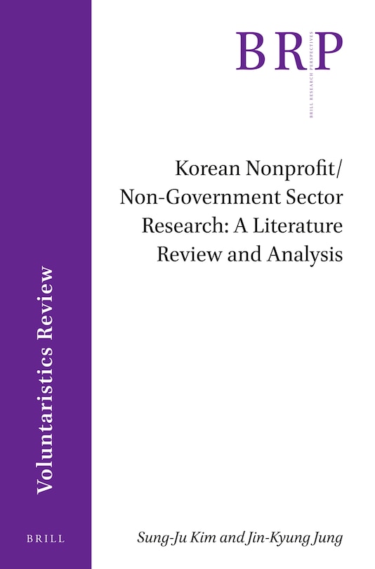 Couverture_Korean Nonprofit/Non-Government Sector Research