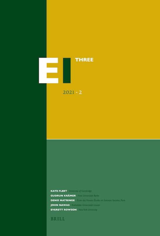 Front cover_Encyclopaedia of Islam - Three 2021-2