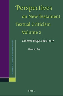 Couverture_Perspectives on New Testament Textual Criticism, Volume 2