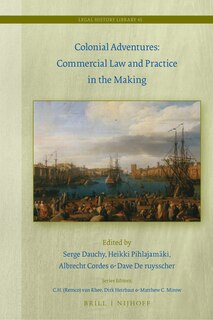 Couverture_Colonial Adventures: Commercial Law and Practice in the Making