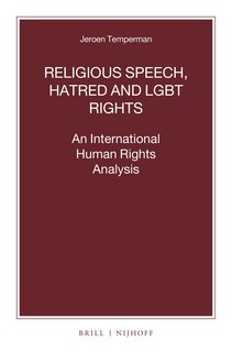 Couverture_Religious Speech, Hatred and LGBT Rights