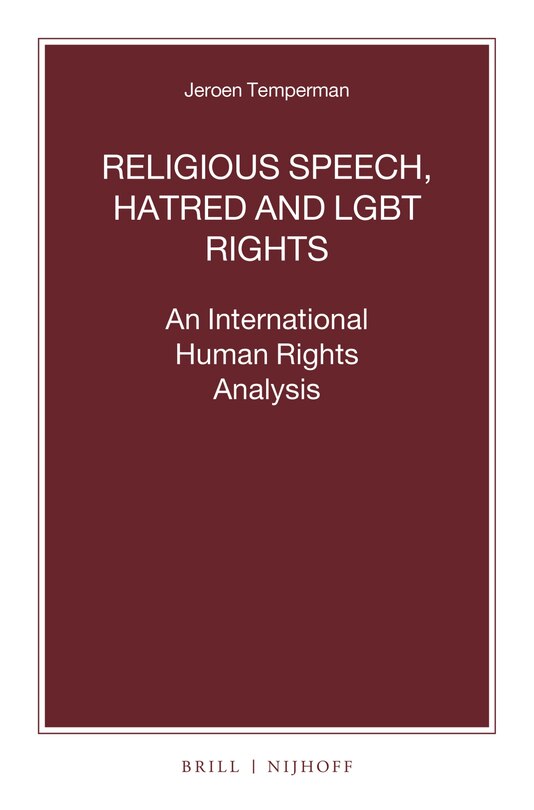 Couverture_Religious Speech, Hatred and LGBT Rights