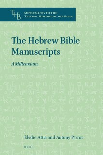 Couverture_The Hebrew Bible Manuscripts: A Millennium