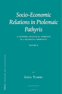 Couverture_Socio-economic Relations in Ptolemaic Pathyris