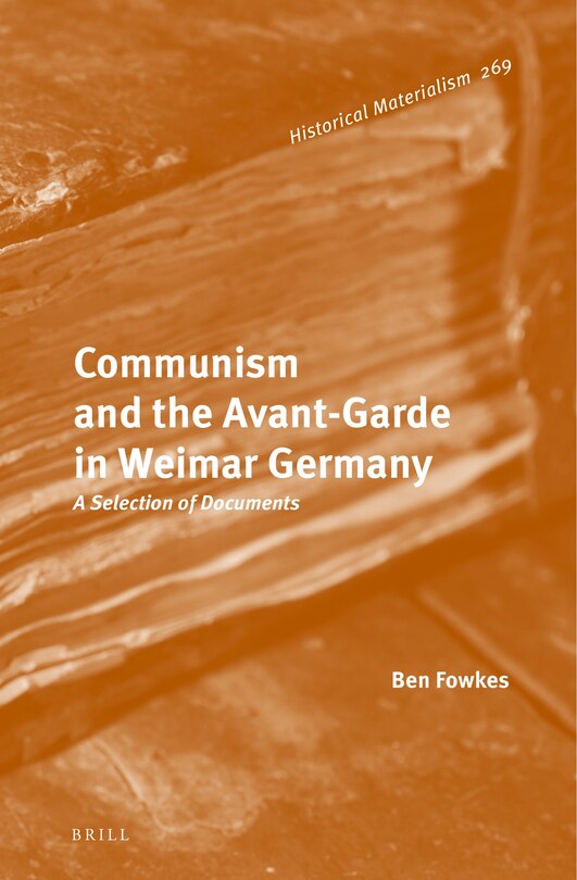 Couverture_Communism and the Avant-Garde in Weimar Germany