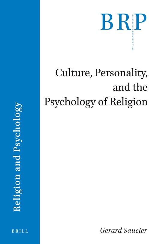 Front cover_Culture, Personality, and the Psychology of Religion