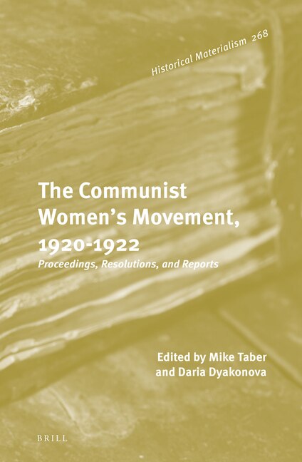 Couverture_The Communist Women's Movement, 1920-1922