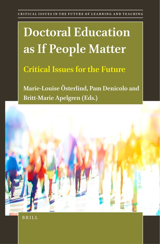 Couverture_Doctoral Education as If People Matter