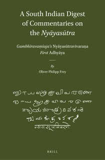Front cover_A South Indian Digest of Commentaries on the Nyāyasūtra