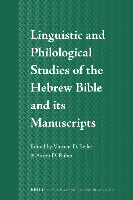 Front cover_Linguistic and Philological Studies of the Hebrew Bible and Its Manuscripts
