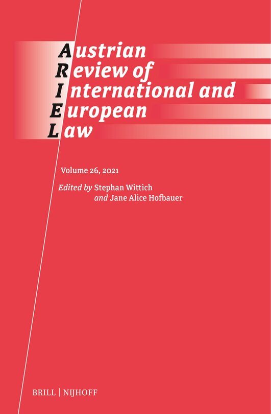 Front cover_Austrian Review of International and European Law (2021)