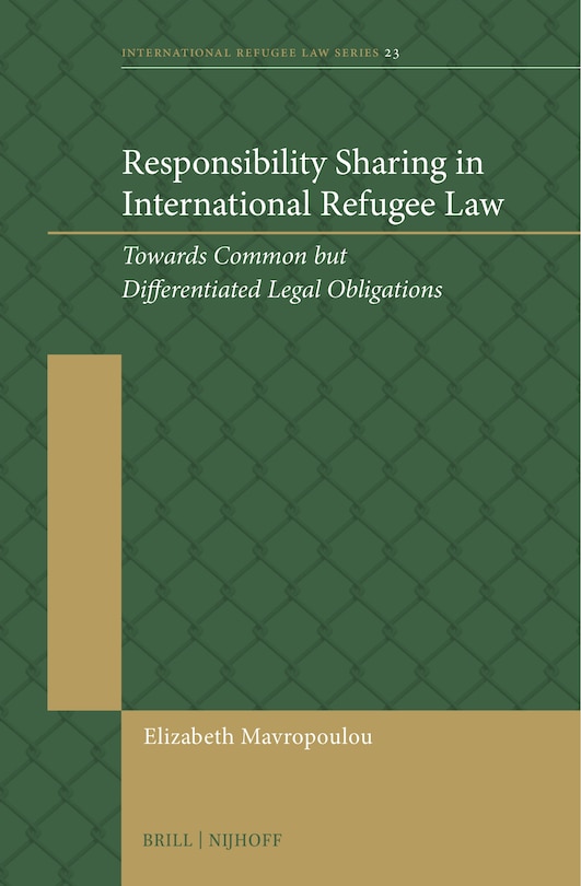 Couverture_Responsibility Sharing in International Refugee Law