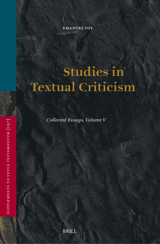 Couverture_Studies in Textual Criticism