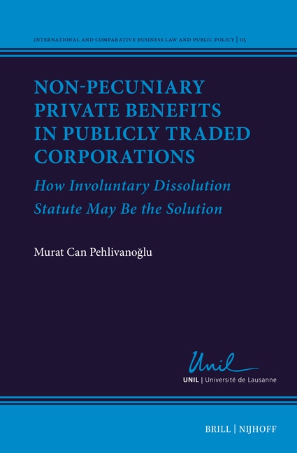 Front cover_Non-Pecuniary Private Benefits in Publicly Traded Corporations