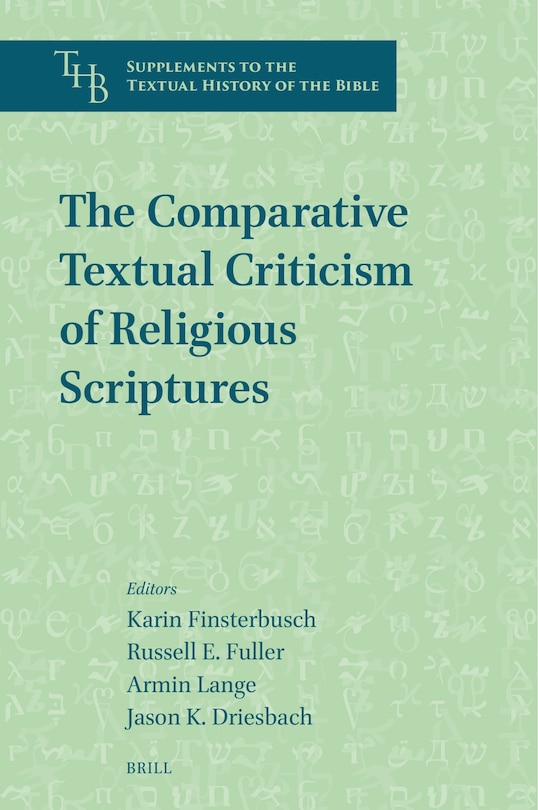 Couverture_The Comparative Textual Criticism of Religious Scriptures