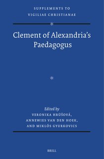 Couverture_Clement of Alexandria's Paedagogus