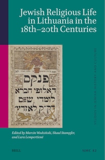 Couverture_Jewish Religious Life in Lithuania in the 18th-20th Centuries