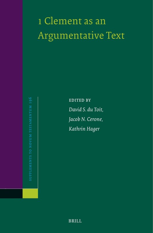 Couverture_1 Clement as an Argumentative Text