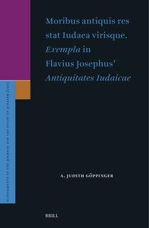 Front cover_Moribus antiquis res stat Iudaea virisque. Exempla in Flavius Josephus' Antiquitates Iudaicae