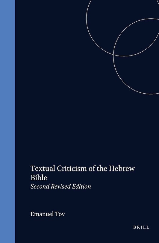 Couverture_Textual Criticism of the Hebrew Bible