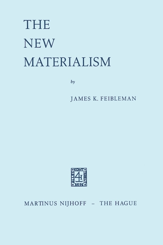 Front cover_The New Materialism