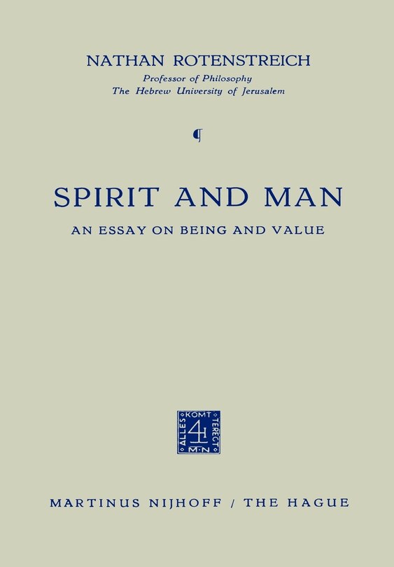 Front cover_Spirit and Man