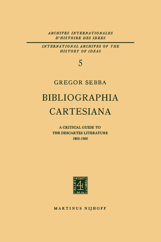Front cover_Bibliographia Cartesiana