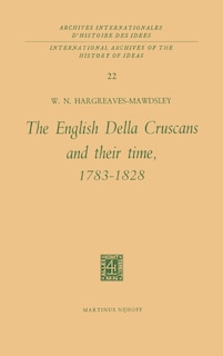 Couverture_The English Della Cruscans and Their Time, 1783-1828