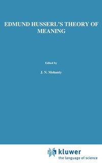 Couverture_Edmund Husserl's Theory of Meaning