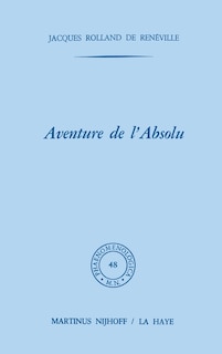 Front cover_Aventure de l'absolu