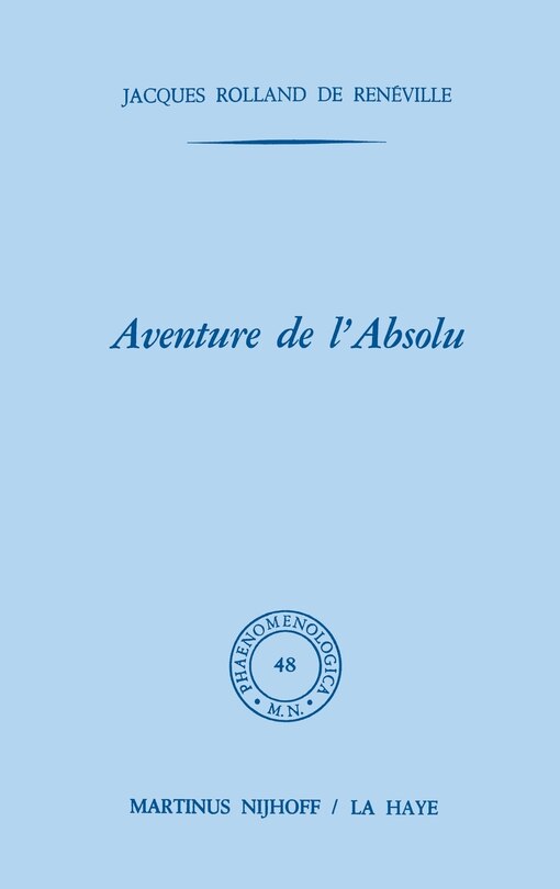 Front cover_Aventure de l'absolu
